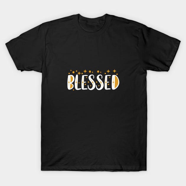 Blessed - Autumn Thanksgiving T-Shirt by TsunamiMommy